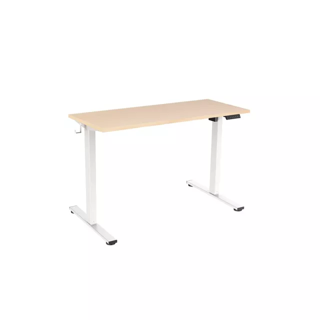Rocada 2000XCR01ECO elektromos állítható magasságú íróasztal, 4 memóriapozícióval, 120x60 cm, bükk