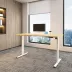 Rocada 2000XCR01ECO elektromos állítható magasságú íróasztal, 4 memóriapozícióval, 120x60 cm, bükk