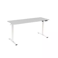Rocada 2001XCR02ECO elektromos állítható magasságú íróasztal, 4 memóriapozícióval, 140x80 cm, szürke