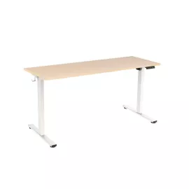 Rocada  2002XCR01ECO elektromos állítható magasságú íróasztal, 4 memóriapozícióval, 160x80 cm, bükk