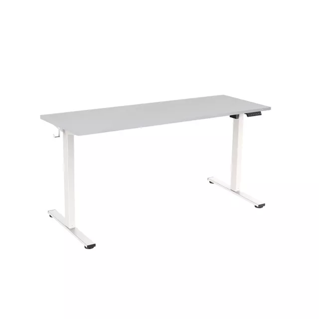 Rocada 2002XCR02ECO elektromos állítható magasságú íróasztal, 4 memóriapozícióval, 160x80 cm, szürke