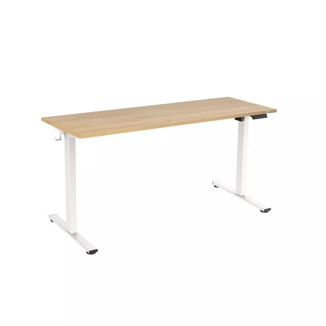 Rocada 2002XCR08ECO elektromos állítható magasságú íróasztal, 4 memóriapozícióval, 160x80 cm, tölgy