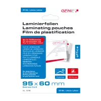 Genie lamináló fóliák 95x60 mm 100 mic. 25 db