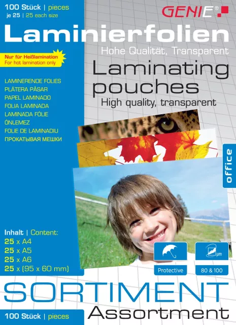 Genie lamináló fólia szett