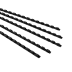 Genie műanyag fésűs spirálkötés, A4 10 mm, fekete, 25 db