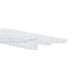 Genie műanyag fésűs spirálkötés, A4 10 mm, fehér, 25 db