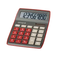 Genie 840DR sötétpiros számológép