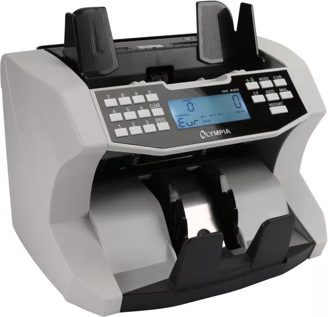 Bankjegyérték számoló, Olympia NC 590 (UV, MG, MT, DD, IR, CIS)