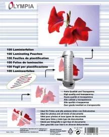 Olympia lamináló fólia A6, 125 mic., 100 db