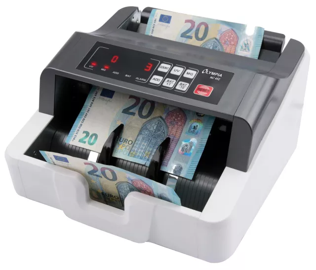 Bankjegyszámoló Olympia NC 452 (UV, MG) akkumulátorral