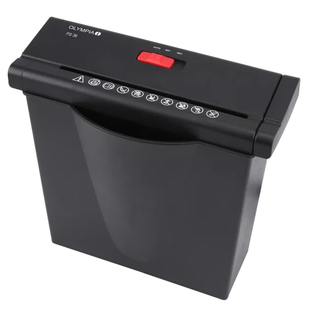 Olympia PS 36 iratmegsemmisítő, fekete