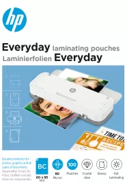 HP Everyday 80 Micron, 100 db névjegykártya méretű lamináló fólia