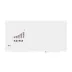 Rocada 6426DUO Skin keret nélküli mágneses tábla, 240x120 cm, lakkozott