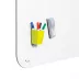 Rocada Skin Ceramic 6635-R2 mágneses tábla, keret nélküli, 204x118 cm, zománcozott, fehér, 2 éles és 2 lekerekített sarokkal