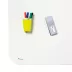 Rocada Skin Ceramic 6635-R2 mágneses tábla, keret nélküli, 204x118 cm, zománcozott, fehér, 2 éles és 2 lekerekített sarokkal