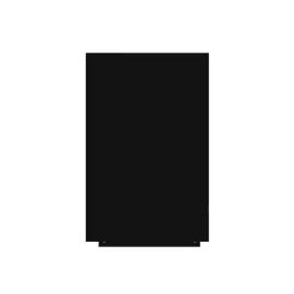 Rocada Skin Liquid 6820V19 keret nélküli mágneses tábla, 115×75 cm, lakkozott, fekete