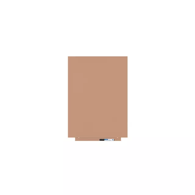 Rocada Skin Colour 6419R‐3012 mágneses tábla, keret nélküli, 75×55 cm, lakkozott, bézsvörös RAL 3012