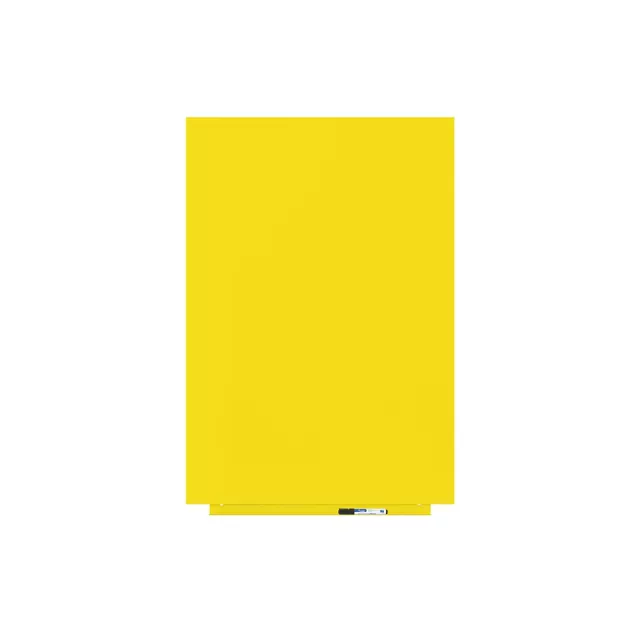 Rocada Skin Colour 6420R-1023 mágneses tábla, keret nélküli kivitelben, 115×75 cm, lakkozott felülettel, közlekedési sárga RAL 1023