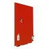 Rocada Skin Colour 6420R-2002 mágneses tábla, keret nélküli kivitelben, 115×75 cm, lakkozott felülettel, vérnarancs RAL 2002