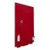 Rocada Skin Colour 6420R-3002 mágneses tábla, keret nélküli kivitelben, 115×75 cm, lakkozott felülettel, kárminvörös RAL 3002