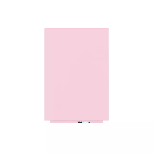 Rocada Skin Colour 6420R-490 mágneses tábla, keret nélküli kivitelben, 115×75 cm, lakkozott felülettel, rózsaszín RAL 490