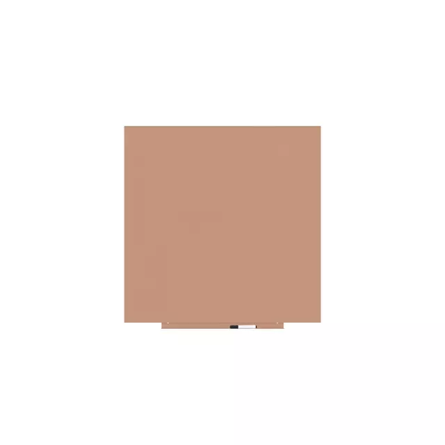 Rocada Skin Colour 6425R‐3012 keret nélküli mágneses tábla, 100×100 cm, lakkozott, bézsvörös RAL 3012