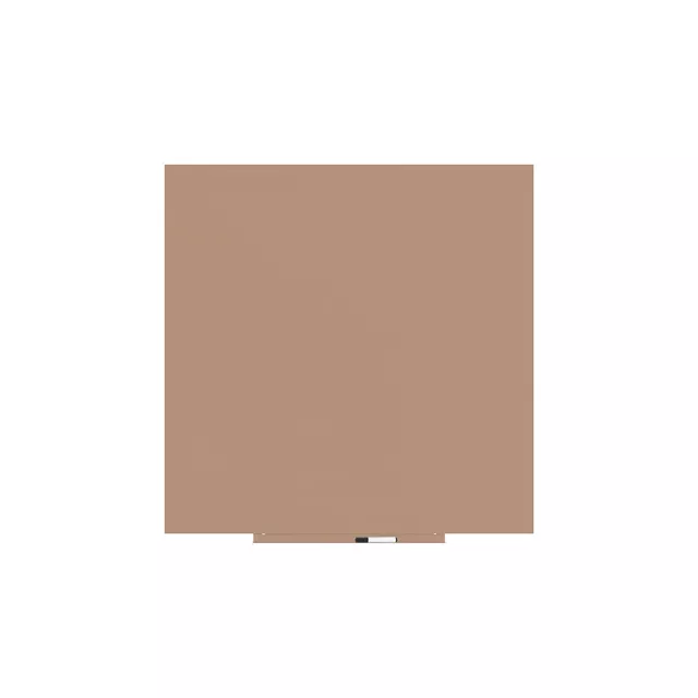 Rocada Skin Colour 6426R‐3012 keret nélküli mágneses tábla, 120×120 cm, lakkozott, bézsvörös RAL 3012
