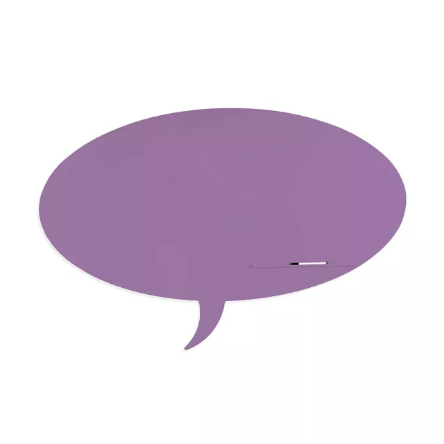 Rocada Skin Shape Talk 6440-4005 mágneses tábla, keret nélküli, buborék alakú, 115x75 cm, lakkozott, kékeslila RAL 4005