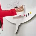 Rocada Skin Shape Talk 6440-5024 mágneses tábla, keret nélküli, buborék alakú, 115x75 cm, lakkozott, pasztell kék RAL 5024