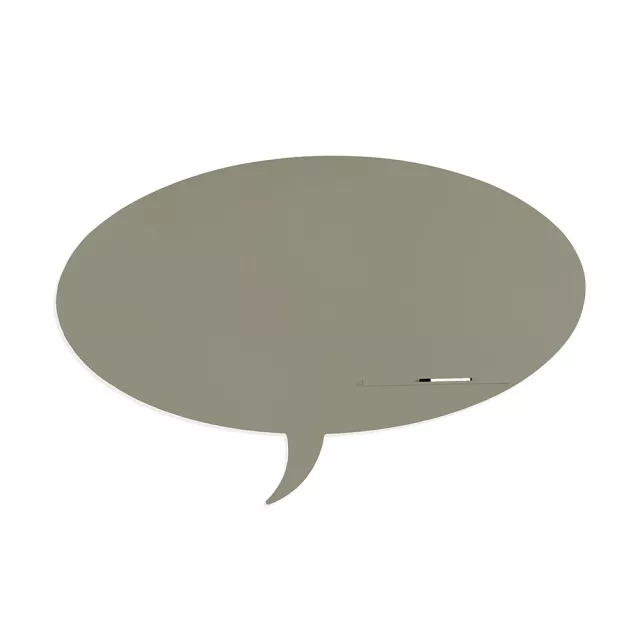 Rocada Skin Shape Talk 6440-7030 mágneses tábla, keret nélküli, buborék alakú, 115x75 cm, lakkozott, kőszürke RAL 7030