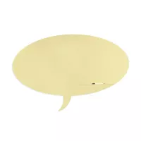 Rocada Skin Shape Talk 6441-1015 mágneses tábla, keret nélküli, buborék alakú, 150x100 cm, lakkozott, világos elefántcsont RAL 1015