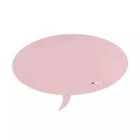Rocada Skin Shape Talk 6441-490 mágneses tábla, keret nélküli, buborék alakú, 150x100 cm, lakkozott, rózsaszín RAL 490
