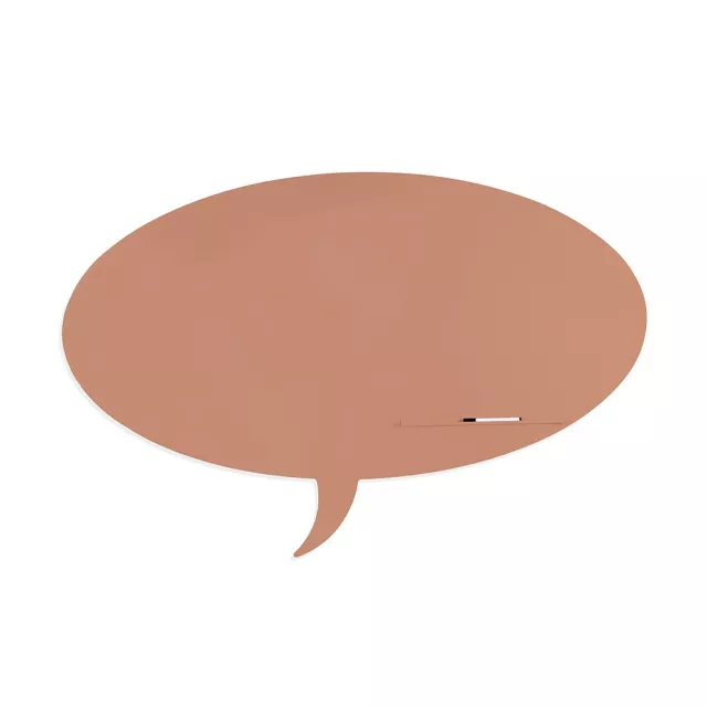 Rocada Skin Shape Talk 6441-3012 mágneses tábla, keret nélküli, buborék alakú, 150x100 cm, lakkozott, bézsvörös RAL 3012