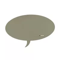 Rocada Skin Shape Talk 6441-7033 mágneses tábla, keret nélküli, buborék alakú, 150x100 cm, lakkozott, cementszürke RAL 7033