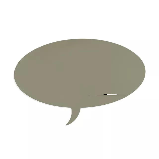 Rocada Skin Shape Talk 6441-7033 mágneses tábla, keret nélküli, buborék alakú, 150x100 cm, lakkozott, cementszürke RAL 7033