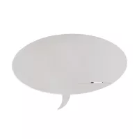 Rocada Skin Shape Talk 6441-7035 mágneses tábla, keret nélküli, buborék alakú, 150x100 cm, lakkozott, világosszürke RAL 7035