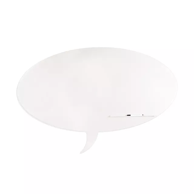 Rocada Skin Shape Talk 6441-9010 mágneses tábla, keret nélküli, buborék alakú, 150x100 cm, lakkozott, fehér