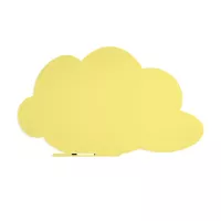Rocada Skin Shape Cloud 6451-1016 mágneses tábla, keret nélküli, felhő alakú, 150x100 cm, lakkozott, kénsárga RAL 1016