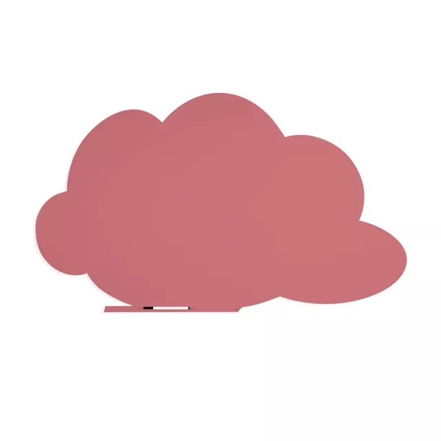 Rocada Skin Shape Cloud 6451-3014 mágneses tábla, keret nélküli, felhő alakú, 150x100 cm, lakkozott, antikrózsaszín RAL 3014