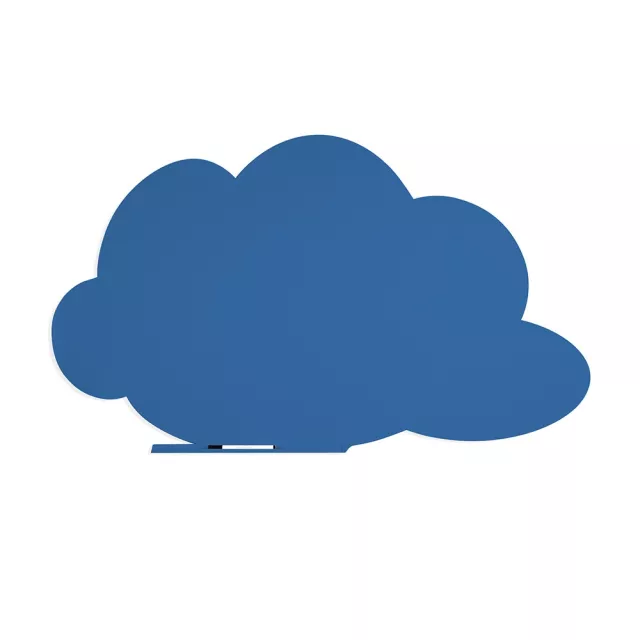 Rocada Skin Shape Cloud 6451-5017 mágneses tábla, keret nélküli, felhő alakú, 150x100 cm, lakkozott, közlekedési kék RAL 5017