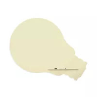 Rocada Skin Shape Idea 6460-1013 mágneses tábla, keret nélküli, villanykörte alakú, 115x75 cm, lakkozott, gyöngyfehér RAL 1013