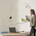 Rocada Skin Shape Idea 6460-5024 mágneses tábla, keret nélküli, villanykörte alakú, 115x75 cm, lakkozott, pasztell kék RAL 5024