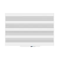 Rocada Skin Music 6421RMH mágneses tábla, keret nélküli, kottával (4 sor), 150x100 cm, lakkozott, fehér