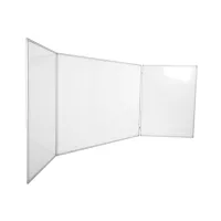 Mágneses tábla Rocada 6728, háromrészes, csukható, alumínium keret, 240×90 cm (zárt állapotban 120×90 cm), zománcozott, fehér