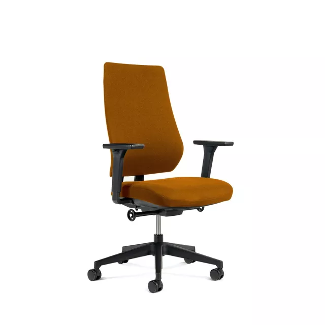 Rocada 934-5 irodai szék, narancssárga, szövetkárpitozás, állítható karfák és deréktámasz