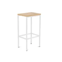 Rocada 959SM08 bárszék, melamin ülőfelülettel, fehér/tölgyfa