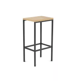 Rocada 959SY08 bárszék, melamin ülőfelülettel, antracit/tölgy