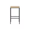 Rocada 959SY08 bárszék, melamin ülőfelülettel, antracit/tölgy