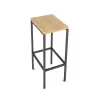 Rocada 959SY08 bárszék, melamin ülőfelülettel, antracit/tölgy