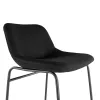 Rocada 926-4 bárszék, fekete, kárpitozott, szövetborítású